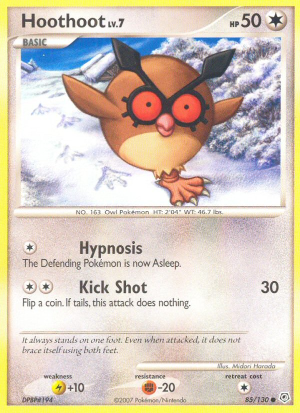 Hoothoot (85/130) [Diamond & Pearl: Base Set] | Card Merchant Takapuna