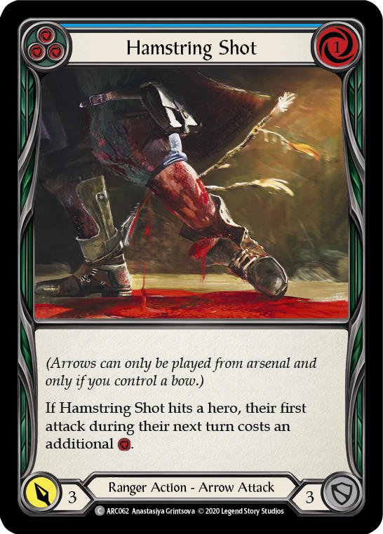 Hamstring Shot (Blue) [U-ARC062] (Arcane Rising Unlimited)  Unlimited Normal | Card Merchant Takapuna