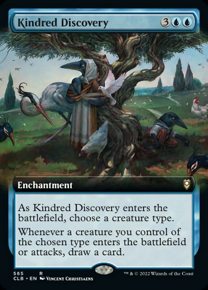 Kindred Discovery (Extended Art) [Commander Legends: Battle for Baldur's Gate] | Card Merchant Takapuna
