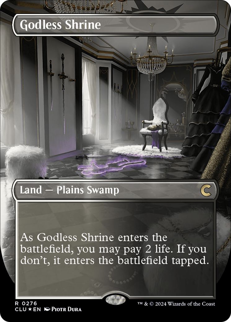 Godless Shrine (Borderless) [Ravnica: Clue Edition] | Card Merchant Takapuna