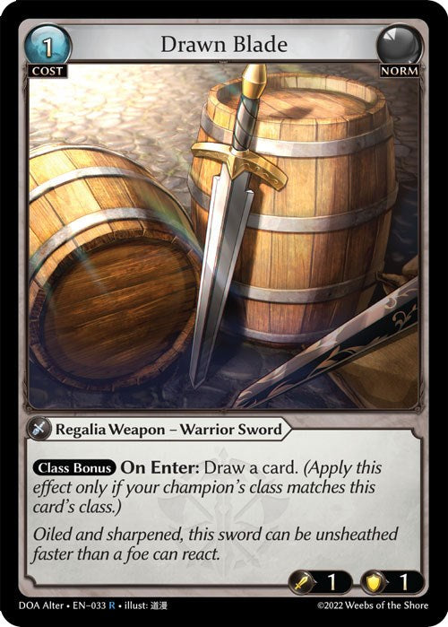 Drawn Blade (033) [Dawn of Ashes: Alter Edition] | Card Merchant Takapuna