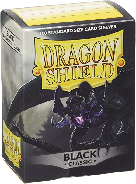 Dragonshield Classic 100 Sleeves - Black | Card Merchant Takapuna