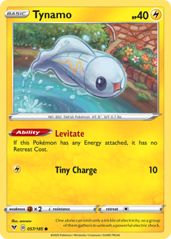 Tynamo (057/185) [Sword & Shield: Vivid Voltage] | Card Merchant Takapuna