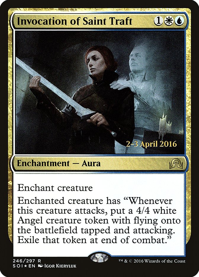 Invocation of Saint Traft [Shadows over Innistrad Prerelease Promos] | Card Merchant Takapuna