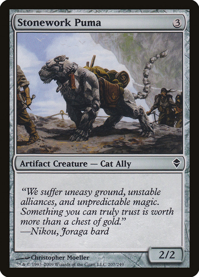 Stonework Puma [Zendikar] | Card Merchant Takapuna