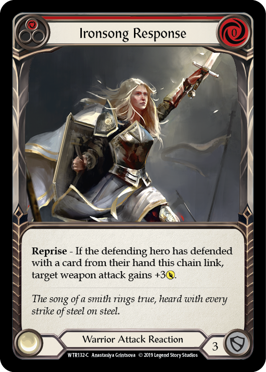 Ironsong Response (Red) [WTR132-C] (Welcome to Rathe)  Alpha Print Normal | Card Merchant Takapuna