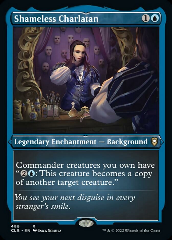 Shameless Charlatan (Foil Etched) [Commander Legends: Battle for Baldur's Gate] | Card Merchant Takapuna