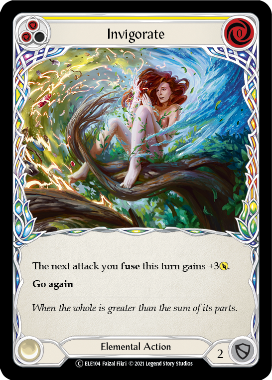 Invigorate (Yellow) [U-ELE104] (Tales of Aria Unlimited)  Unlimited Normal | Card Merchant Takapuna