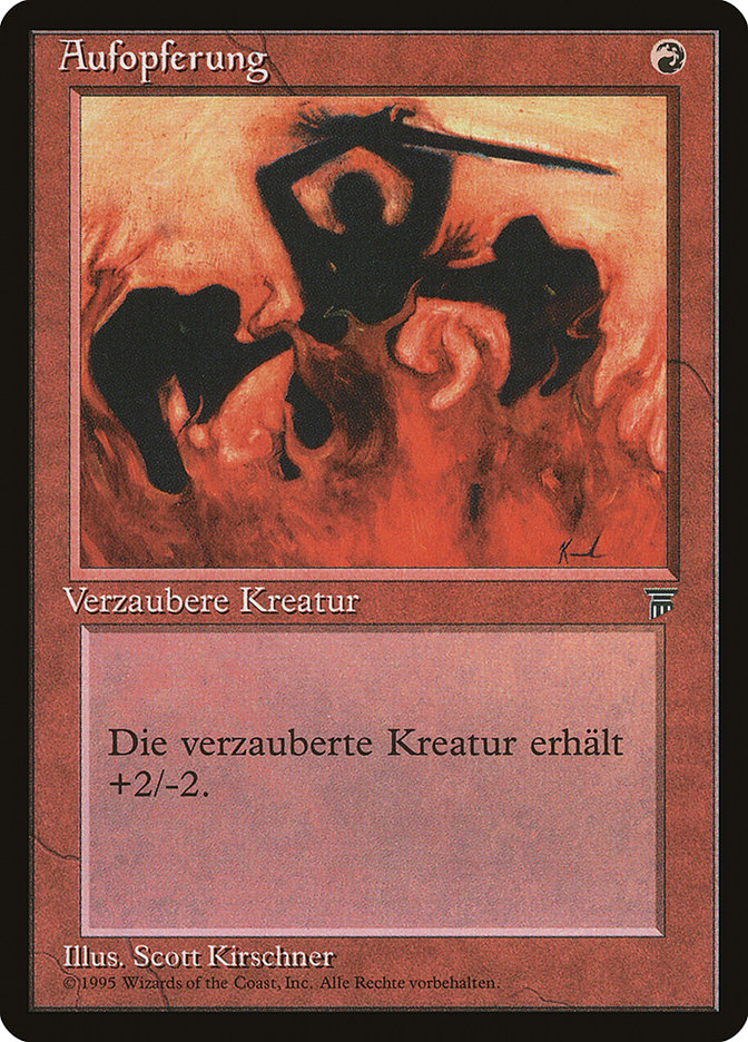 Immolation (German) - "Aufopferung" [Renaissance] | Card Merchant Takapuna
