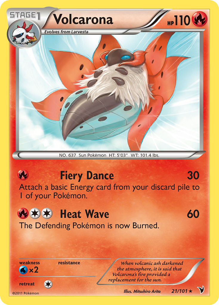 Volcarona (21/101) [Black & White: Noble Victories] | Card Merchant Takapuna