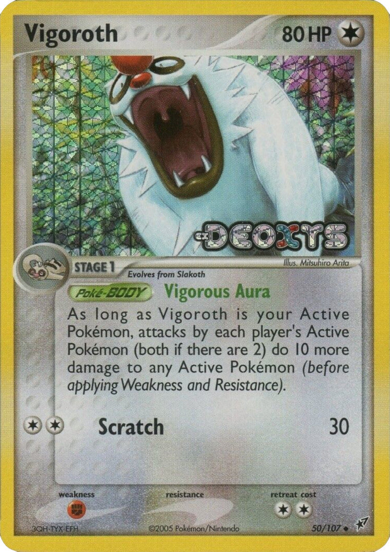 Vigoroth (50/107) (Stamped) [EX: Deoxys] | Card Merchant Takapuna