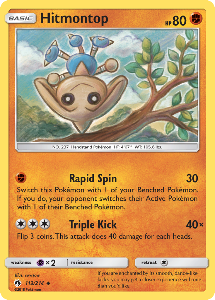 Hitmontop (113/214) [Sun & Moon: Lost Thunder] | Card Merchant Takapuna