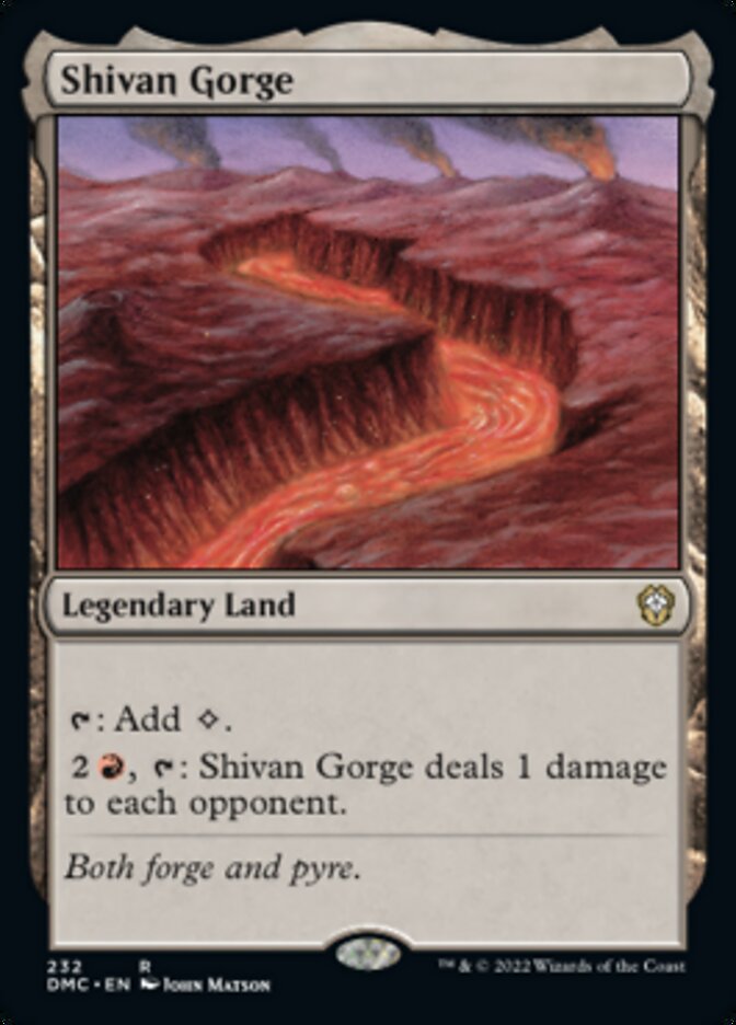 Shivan Gorge [Dominaria United Commander] | Card Merchant Takapuna