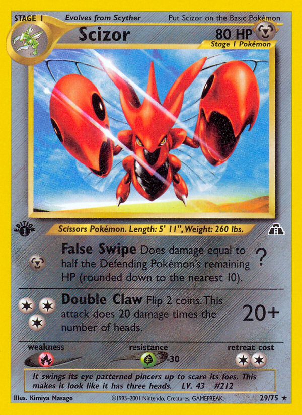 Scizor (29/75) [Neo Discovery 1st Edition] | Card Merchant Takapuna