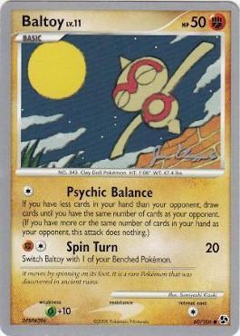 Baltoy LV.11 (60/106) (Psychic Lock - Jason Klaczynski) [World Championships 2008] | Card Merchant Takapuna