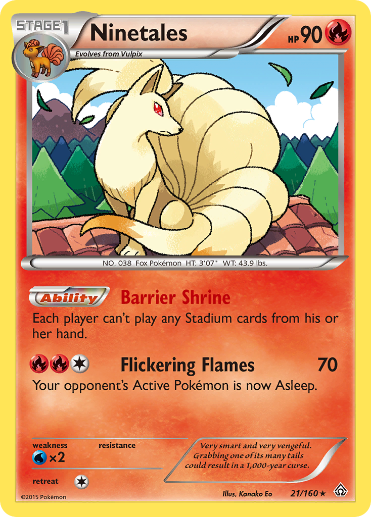 Ninetales (21/160) [XY: Primal Clash] | Card Merchant Takapuna