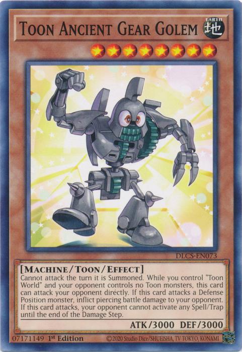 Toon Ancient Gear Golem [DLCS-EN073] Common | Card Merchant Takapuna