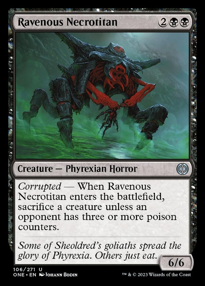 Ravenous Necrotitan [Phyrexia: All Will Be One] | Card Merchant Takapuna
