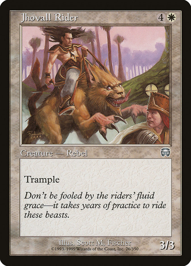 Jhovall Rider [Mercadian Masques] | Card Merchant Takapuna
