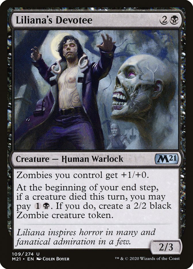 Liliana's Devotee [Core Set 2021] | Card Merchant Takapuna
