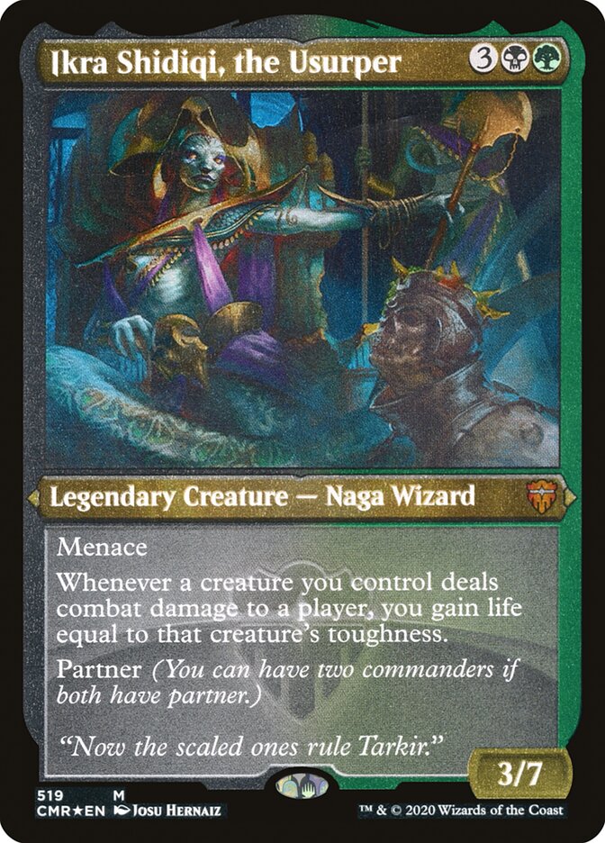 Ikra Shidiqi, the Usurper (Etched) [Commander Legends] | Card Merchant Takapuna