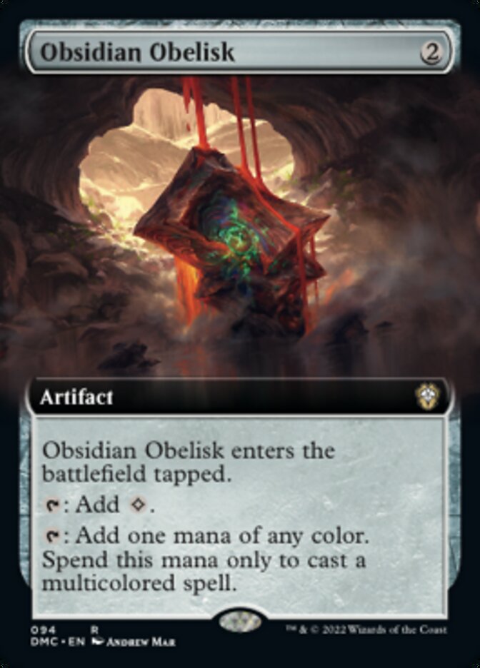 Obsidian Obelisk (Extended Art) [Dominaria United Commander] | Card Merchant Takapuna