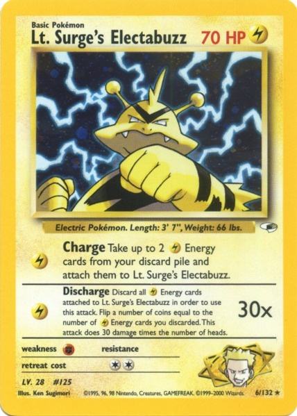 Lt. Surge's Electabuzz (6/132) [Gym Heroes Unlimited] | Card Merchant Takapuna