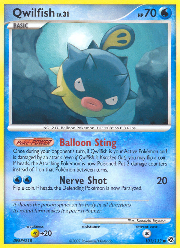 Qwilfish (101/132) [Diamond & Pearl: Secret Wonders] | Card Merchant Takapuna