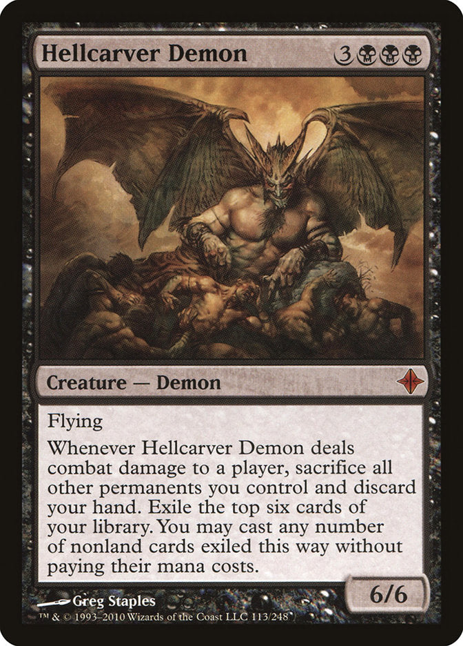 Hellcarver Demon [Rise of the Eldrazi] | Card Merchant Takapuna