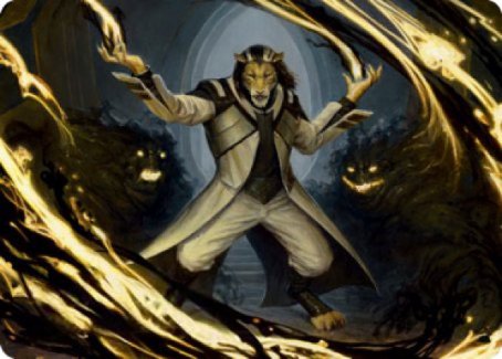 Leonin Lightscribe Art Card [Strixhaven: School of Mages Art Series] | Card Merchant Takapuna