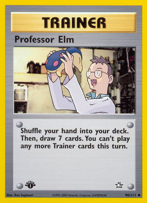 Professor Elm (96/111) [Neo Genesis 1st Edition] | Card Merchant Takapuna