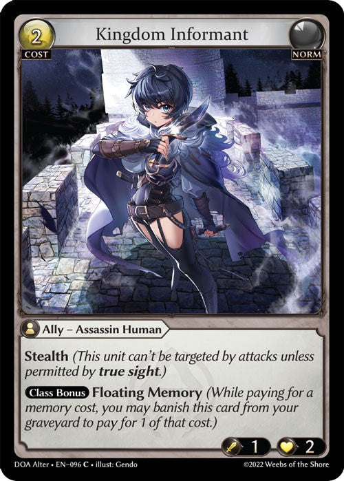 Kingdom Informant (096) [Dawn of Ashes: Alter Edition] | Card Merchant Takapuna