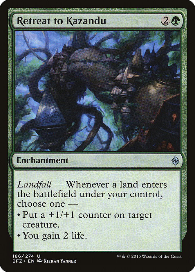 Retreat to Kazandu [Battle for Zendikar] | Card Merchant Takapuna