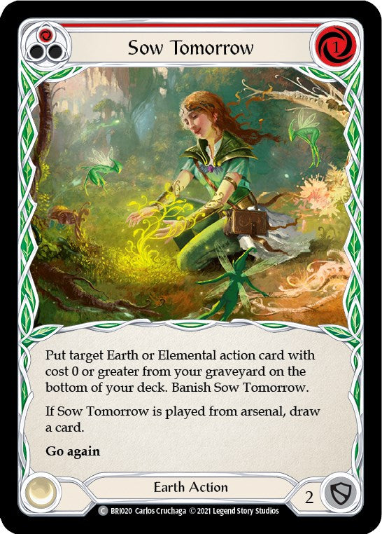 Sow Tomorrow (Red) [BRI020] (Tales of Aria Briar Blitz Deck)  1st Edition Normal | Card Merchant Takapuna