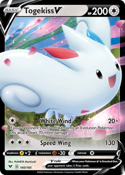 Togekiss V (140/185) [Sword & Shield: Vivid Voltage] | Card Merchant Takapuna