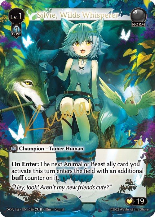 Silvie, Wilds Whisperer (CUR) (010) [Dawn of Ashes: 1st Edition] | Card Merchant Takapuna