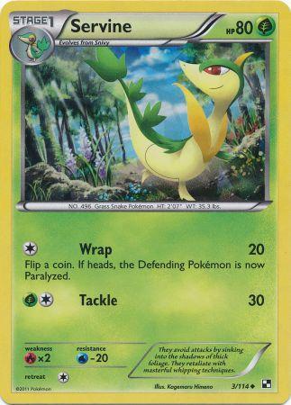 Servine (3/114) (Cracked Ice Holo) [Black & White: Base Set] | Card Merchant Takapuna