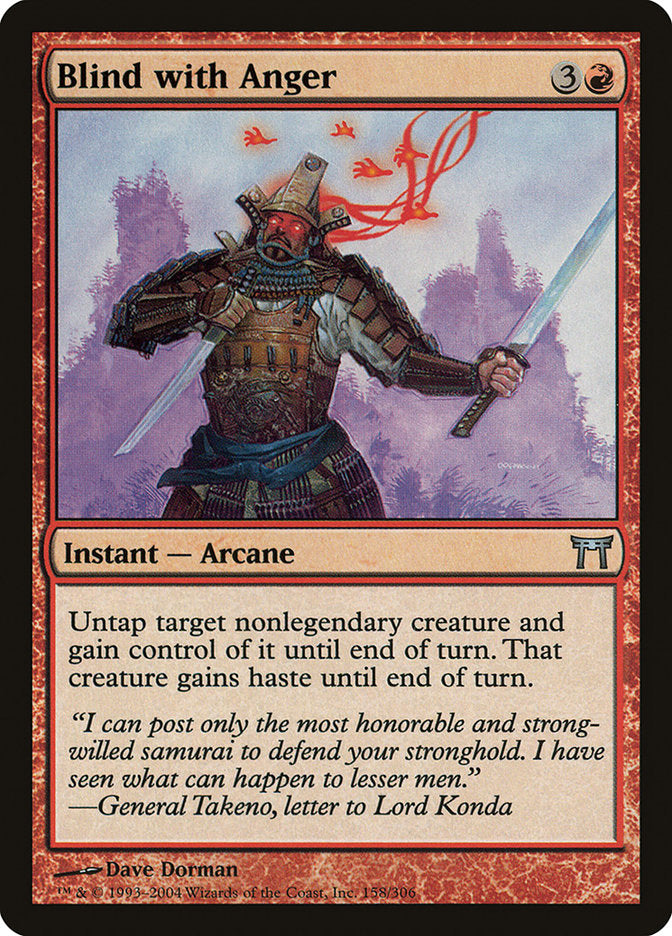 Blind with Anger [Champions of Kamigawa] | Card Merchant Takapuna