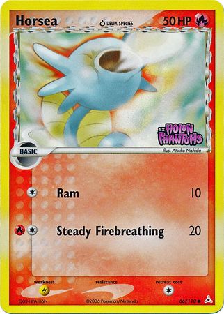Horsea (66/110) (Delta Species) (Stamped) [EX: Holon Phantoms] | Card Merchant Takapuna