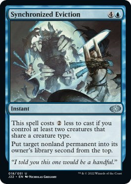 Synchronized Eviction [Jumpstart 2022] | Card Merchant Takapuna