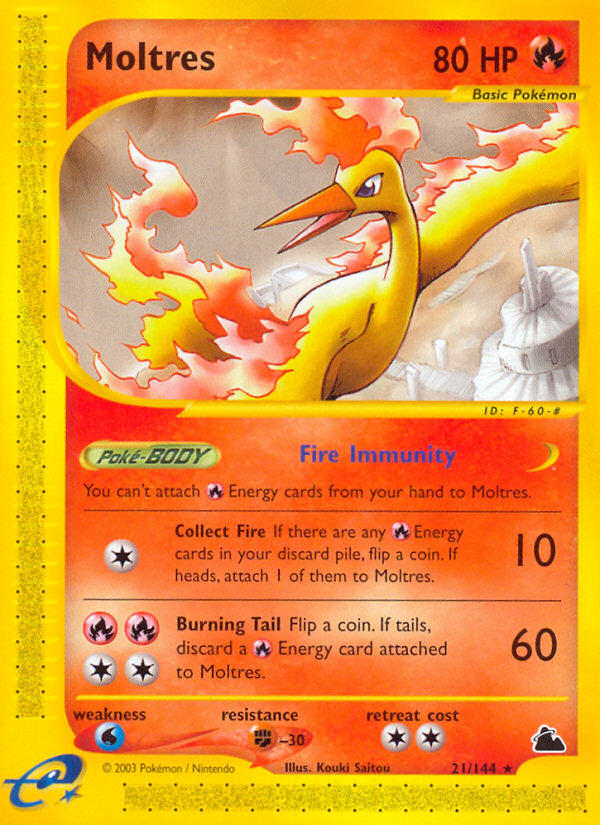 Moltres (21/144) [Skyridge] | Card Merchant Takapuna