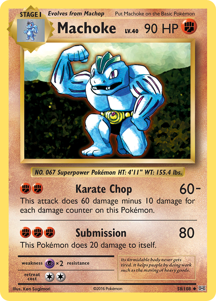 Machoke (58/108) [XY: Evolutions] | Card Merchant Takapuna