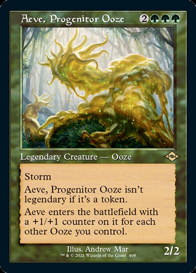 Aeve, Progenitor Ooze (Retro Foil Etched) [Modern Horizons 2] | Card Merchant Takapuna