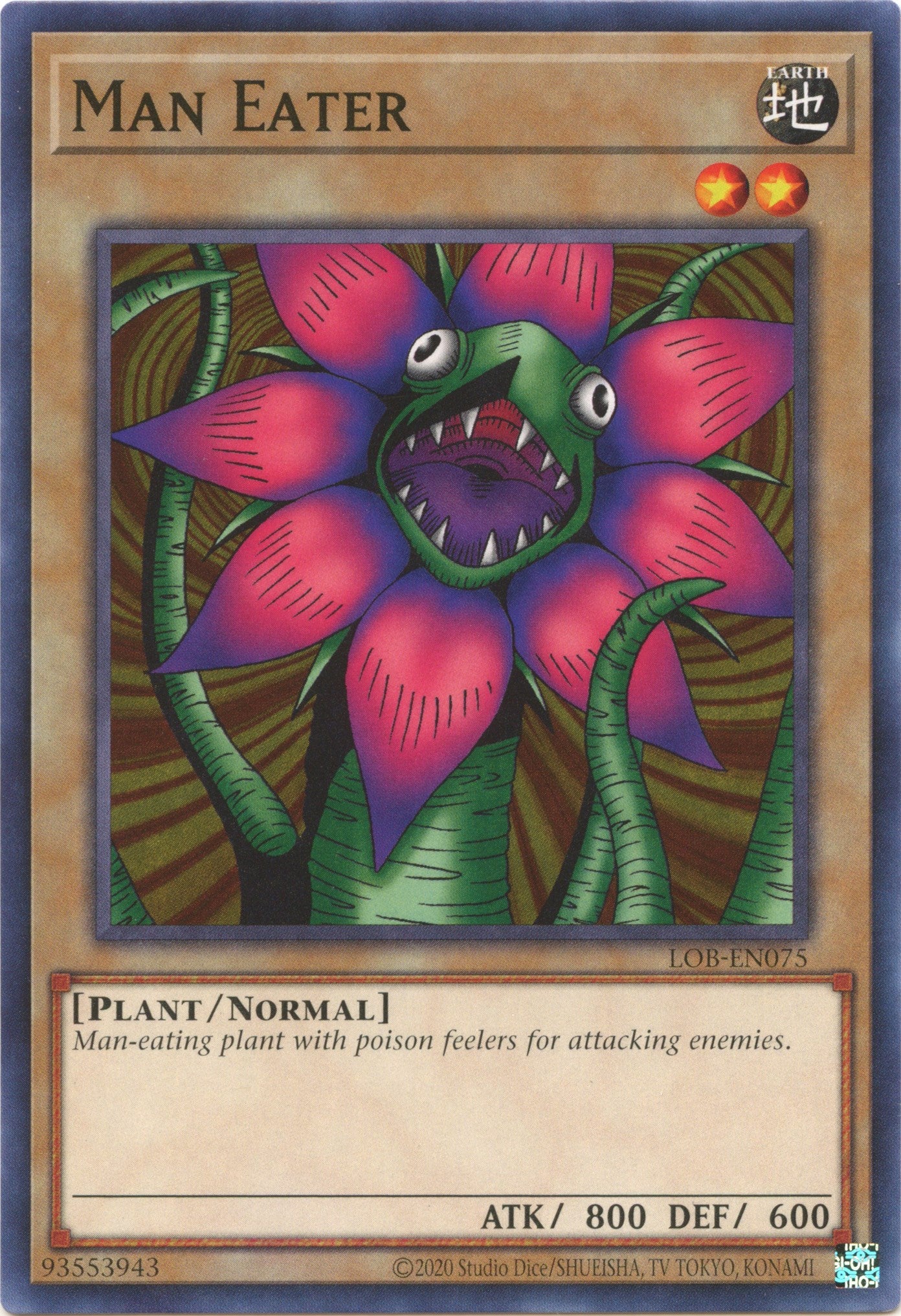 Man Eater (25th Anniversary) [LOB-EN075] Common | Card Merchant Takapuna