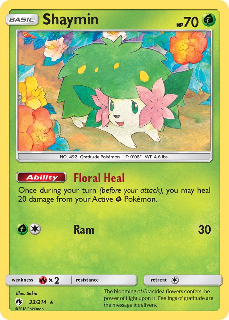 Shaymin (33/214) [Sun & Moon: Lost Thunder] | Card Merchant Takapuna