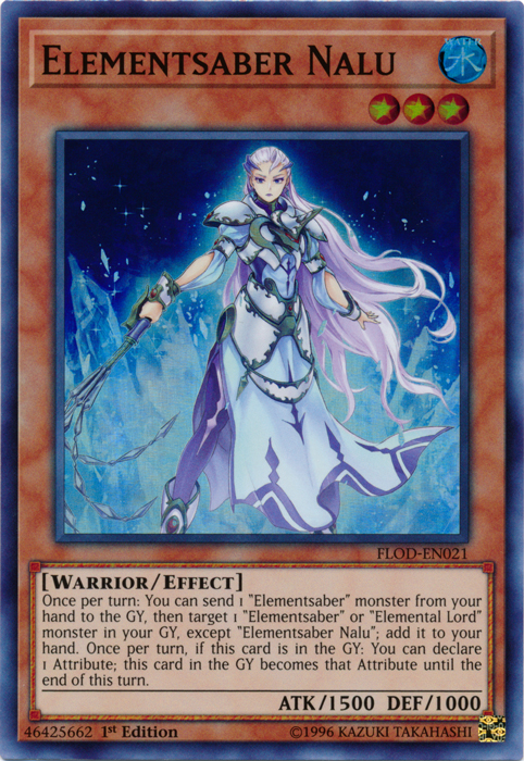Elementsaber Nalu [FLOD-EN021] Super Rare | Card Merchant Takapuna