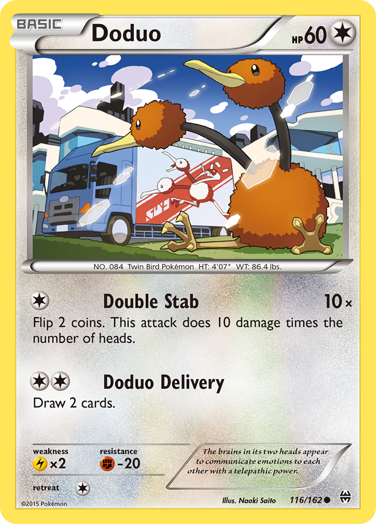 Doduo (116/162) [XY: BREAKthrough] | Card Merchant Takapuna