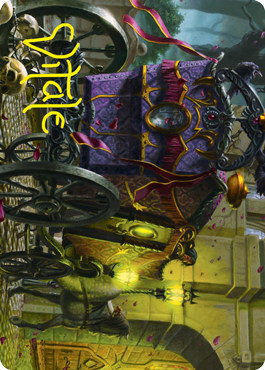 Honeymoon Hearse Art Card (Gold-Stamped Signature) [Innistrad: Crimson Vow Art Series] | Card Merchant Takapuna