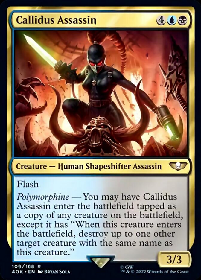 Callidus Assassin (Surge Foil) [Warhammer 40,000] | Card Merchant Takapuna