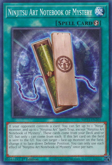 Ninjitsu Art Notebook of Mystery [MP23-EN201] Common | Card Merchant Takapuna